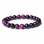 New Fashion Real Natural Tiger Eye Stone Bracelet 8mm Round Polished Stone Model 3