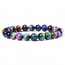 New Fashion Real Natural Tiger Eye Stone Bracelet 8mm Round Polished Stone Model 4 New Fashion Real Natural Tiger Eye Stone Bracelet 8mm Round Polished Stone Model 4