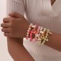 Cute Popcorn Crystal Beaded Women Bracelet Daisy Flower Pendant Fashion Model mix color