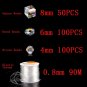 180-250PCS 4/6/8/10MM AB Color Crystal Beads for Jewelry Making Supplies Kit Model 180PCS Beads