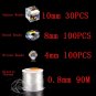 180-250PCS 4/6/8/10MM AB Color Crystal Beads for Jewelry Making Supplies Kit Model 250PCS Beads 1