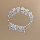 Niche Design Super Fairy Butterfly Bracelet for Women Sweet Green Bead Tassels Model BR24Y03242