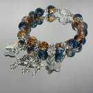 Niche Design Super Fairy Butterfly Bracelet for Women Sweet Green Bead Tassels Model BR24Y0553