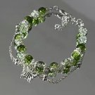 Niche Design Super Fairy Butterfly Bracelet for Women Sweet Green Bead Tassels Model BR24Y0554