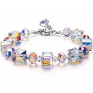 New AB Crystal Beaded Bracelets Women Sweet Temperament Handwork Model B45 New AB Crystal Beaded Bracelets Women Sweet Temperament Handwork Model B45
