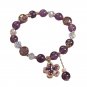 Elegant Romantic Amethyst Bracelet Women's Luxury Retro Crystal Five Flower Model SL02964