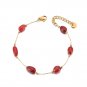 FlyMango Colorful Natural Stone Beads Chain Bracelet for Women Trendy Bohemia Model B24106GAmethyst