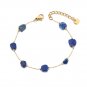 FlyMango Colorful Natural Stone Beads Chain Bracelet for Women Trendy Bohemia Model B24106GTurquoise
