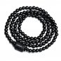 10/12MM Natural Black Obsidian Carved Buddha Lucky Amulet Round Beads Strand Model 10mm Phoenix