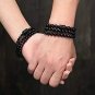 10/12MM Natural Black Obsidian Carved Buddha Lucky Amulet Round Beads Strand Model 6mm Phoenix
