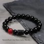 Zodiac Bracelet for Men Women, 8mm 10mm Natural Black Onyx Stone Star Sign Model 20