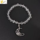 Natrual Stone Bracelet for Women Energy Star Moon Crystal Charm Tiger Eye Model Rock CrystalMoon