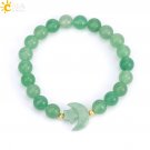 Natrual Stone Bracelet for Women Energy Star Moon Crystal Charm Tiger Eye  Model Green Aventurine