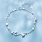 Opal Sea Blue Moonlight Crystal Bracelet Light Luxury Elastic Bracelet for Model A03
