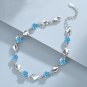 Opal Sea Blue Moonlight Crystal Bracelet Light Luxury Elastic Bracelet for Model A02