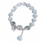 Opal Sea Blue Moonlight Crystal Bracelet Light Luxury Elastic Bracelet for Model A01
