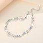 Opal Sea Blue Moonlight Crystal Bracelet Light Luxury Elastic Bracelet for Model A01