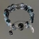 Niche Design Star Chain Tassel Bracelet for Women Fantasy Blue Crystal Beads Model 4