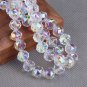 10pcs Shiny Glossy Colorful Round 10mm Faceted Crystal Glass Loose Beads For Model Black