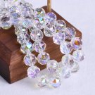 10pcs Shiny Glossy Colorful Round 10mm Faceted Crystal Glass Loose Beads For Model Heaven Light