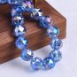 10pcs Shiny Glossy Colorful Round 10mm Faceted Crystal Glass Loose Beads For Model Heaven Light