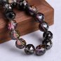 10pcs Shiny Glossy Colorful Round 10mm Faceted Crystal Glass Loose Beads For Model Light Green