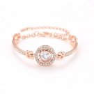 New Women Luxury Lucky Bracelet for Female Blue Crystal Heart Charm Bracelet Model S1180R