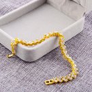 New Women Luxury Lucky Bracelet for Female Blue Crystal Heart Charm Bracelet Model S8137G
