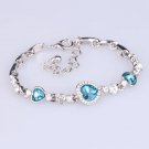 2025 Heart Crystal Rhinestone Bracelet For Women Femme Girl Model BL5445LB