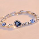 2025 Heart Crystal Rhinestone Bracelet For Women Femme Girl Model BL5445NB