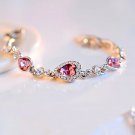 2025 Heart Crystal Rhinestone Bracelet For Women Femme Girl Model BL5445RH