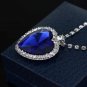 2025 New 3pcs Blue and Red Love Women's Necklace+Earrings+Bracelet Love Model 3Pcs jewelry set