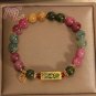 Natural Jade Agate Bracelet 18K Gold Plated Exquisite Flower Design Young Girls Model 3