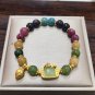 Natural Jade Agate Bracelet 18K Gold Plated Exquisite Flower Design Young Girls Model 11