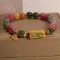 Natural Jade Agate Bracelet 18K Gold Plated Exquisite Flower Design Young Girls Model 10