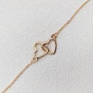 2023 New Female Luxury Lucky Bracelet For Women Blue Crystal Heart Charms Model SL149g