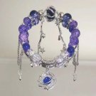 Luxury Purple Zircon Star Planet Chain Bracelet For Women Fashion Crystal Opal Model 01
