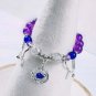 Luxury Purple Zircon Star Planet Chain Bracelet For Women Fashion Crystal Opal Model 02