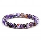 Classic Men Bracelets & Bangles 8mm Natural Tiger Eye Lava Stone Beads Tibetan Model Purple Classic Men Bracelets & Bangles 8mm Natural Tiger Eye Lava Stone Beads Tibetan Model Purple