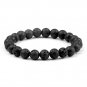 Classic Men Bracelets & Bangles 8mm Natural Tiger Eye Lava Stone Beads Tibetan Model Blue