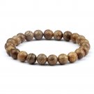 Classic Men Bracelets & Bangles 8mm Natural Tiger Eye Lava Stone Beads Tibetan Model Wooden