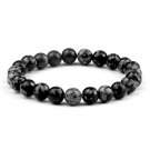 Classic Men Bracelets & Bangles 8mm Natural Tiger Eye Lava Stone Beads Tibetan Model Alabaster