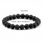 Classic Men Bracelets & Bangles 8mm Natural Tiger Eye Lava Stone Beads Tibetan Model Alabaster