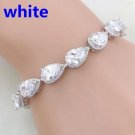 Stylish and Exquisite Water Drop Silver Color Bracelet Women\'s Extended 3 Model A6893White Stylish and Exquisite Water Drop Silver Color Bracelet Women\'s Extended 3 Model A6893White