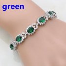 Stylish and Exquisite Water Drop Silver Color Bracelet Women\'s Extended 3 Model A7760Green Stylish and Exquisite Water Drop Silver Color Bracelet Women\'s Extended 3 Model A7760Green
