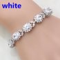 Stylish and Exquisite Water Drop Silver Color Bracelet Women\'s Extended 3 Model A10253Red