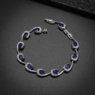 Stylish and Exquisite Water Drop Silver Color Bracelet Women\'s Extended 3 Model A10253Blue Stylish and Exquisite Water Drop Silver Color Bracelet Women\'s Extended 3 Model A10253Blue