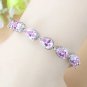 Stylish and Exquisite Water Drop Silver Color Bracelet Women\'s Extended 3 Model A6895White