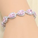 Stylish and Exquisite Water Drop Silver Color Bracelet Women\'s Extended 3 Model A6893Pink Stylish and Exquisite Water Drop Silver Color Bracelet Women\'s Extended 3 Model A6893Pink
