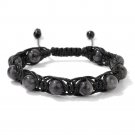 Natural Amethysts Beads Cord Knotted Braid Bracelets For Women Men Handmade Wax Model Labradorite